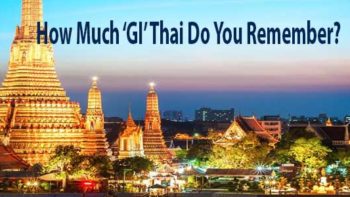 Permalink to: A few Thai words to bring up some memories